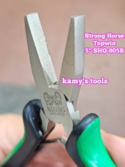 Kìm mũi dẹp bằng không răng 5 inch 125mm SHO-805B Strong Horse Topwin