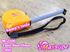 Thước kéo thước cuộn rút 3 mét 3m Maxsupe M-2506 bản 16mm 1 mặt