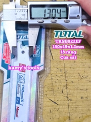 Bộ 5 lưỡi cưa kiếm cưa sắt cắt kim loại 18 răng dài 150mm Total TRSB922EF 150x19x1.2mm