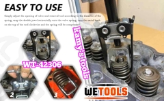 Vam cảo lò xo xupap vào móng xupap trực tiếp trên xe dạng 2 chấu Wetools WT-42306