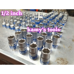 Đầu tuýp ngắn lẻ Barker 1/2 inch trắng ngắn 8mm-32mm