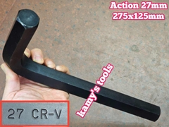 Lục giác đầu bằng thép đen Action 27mm dài 275mm ACHW-2827 KHÔNG LOGO