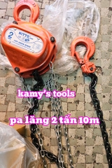 Pa lăng xích kéo tay nitto 2 tấn 10 mét (10m) 10VP5 xích chuẩn G80 loại tốt