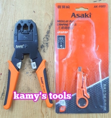 Kìm bấm mạng Asaki AK-9003 RJ10/RJ11/RJ12/RJ45, Kìm Bấm Mạng Lan