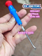 Bộ dụng cụ tua vít tháo móc phốt chặn 4 chi tiết dài 170mm Kingtony 30914AY