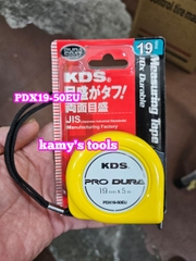 PDX19-50EU Thước cuộn thép 5m Nhật KDS bản 19mm, thước kéo 5 mét