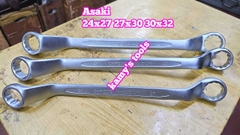 Cờ lê 2 đầu vòng Asaki 24x27 27x30 30x32 model AK-7488 AK-7489 AK-7490 hai đầu vòng