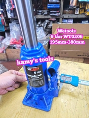 Kích con đội thuỷ lực 6 tấn Wetools WT0206 195mm-380mm