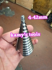 Mũi khoan tháp khoan tầng HSS đuôi lục giác 4mm-42mm L+R+T