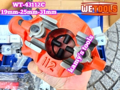 Bộ dụng cụ tiện ren ống sắt tráng kẽm EMT bằng tay 1/2 3/4 1 inch 19mm 25mm 31mm Wetools WT-43112C