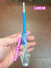 Bút thử điện 2 đầu dài 205mm 100-500v C-mart model L0038 cán trong