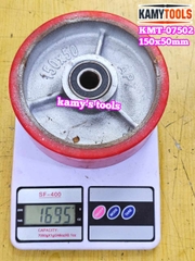 Bánh xe PU mâm gang 150mm 150x50mm Kamytools KMT-07502
