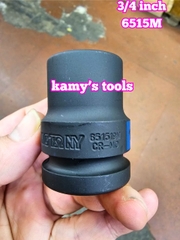 Tuýp 3/4 inch đen ngắn lục giác kingtony 16mm 17mm 18mm 19mm 20mm 21mm 651516M 651517M 651518M 651519M 651520M 651521M