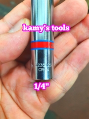 Đầu tuýp đầu khẩu lục giác 3/8 lỗ 1/4 Kingtony model 223512S