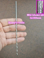 Mũi khoan sắt 3mm dài 160mm 3x160mm Wetools WT-231603