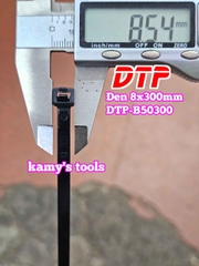 Dây rút dây thít nhựa màu đen trắng 8x300mm DTP-B50300 DTP-W50300 (1 bịch/100 sợi)
