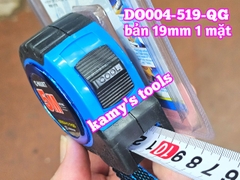 Thước cuộn 5m bản 19mm C-Mart model DO004-519-QG bọc nhựa chống va đập, thước kéo 5 mét