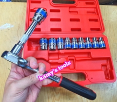 Bộ tuýp khẩu cần tự động có khúc nối 12 chi tiết 1/2 inch 8mm-24mm Tifone, bộ đồ nghề sửa chữa xe