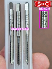 Bộ taro ta rô SKC M3x0.5 Nhật 3 mũi chính hãng logo khắc rõ nét