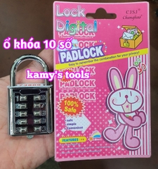 Ổ khóa mã số chất liệu hợp kim thép bền bỉ an toàn 8 số 10 số CJSJ