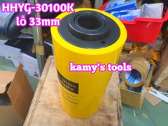 HHYG-30100K Kích thủy lực có lỗ rỗng tâm 30 tấn TLP hành trình 100mm lỗ 33mm 246mm-346mm