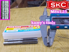 Bộ taro ta rô SKC M8x1.25 Nhật 3 mũi chính hãng logo khắc rõ nét