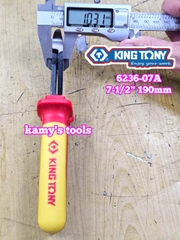 Kìm cắt cách điện VDE 1000V Kingtony 7-1/2 inch 190mm 6236-07A