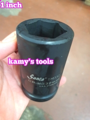 Đầu tuýp 1 inch dài 90mm Santa thép Cr-Mo 22mm 23mm 24mm 27mm 30mm 32mm 33mm 34mm 35mm 36mm 38mm 41mm 42mm 44mm
