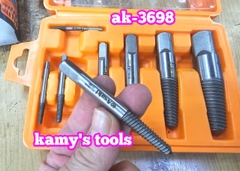 Bộ 8 mũi ren taro chuyên lấy đầu ống nước bulong ốc vít gãy Asaki AK-3698