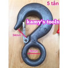 Móc cẩu móc treo có khóa an toàn 500kg 1 tấn 2 tấn 3 tấn 5 tấn bán lẻ từng cái