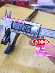 Cờ lê 1 đầu miệng 32mm AIGO SS-32 Forged Chrome Molybdenum JIS dài 285mm