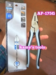 Kìm điện lệch tâm Fujiya cán đen xám AP-175G AP-200G cao cấp