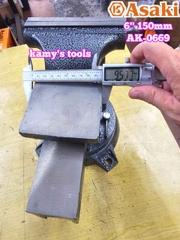 Ê tô bàn nguội Asaki 6 inch 150mm AK-0669