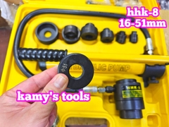 16-51mm Dụng cụ đột lỗ tôn thủy lực TLP HHK-8 khuôn 16mm 20mm 26mm 32mm 39mm 51mm