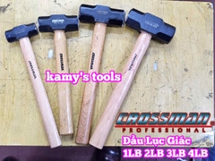 Búa thép đầu lục giác cán gỗ 1LB 2LB 3LB 4LB Crossman 68-401 68-402 68-403 68-404