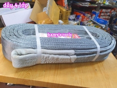 Dây cáp vải cẩu hàng bản dẹp 4 lớp 100mm 8 tấn dài 4m 5m 6m 8m 10m