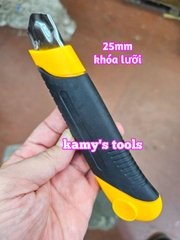 Dao rọc cáp rọc giấy đa năng có khóa lưỡi 25mm dài 180mm L+R+T