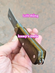 Dao tuốt dây điện, rọc cáp thợ điện, gọt vỏ dây điện, xếp gấp gọn lưỡi cong lưỡi thẳng Wetools EK-7203B và EK-7203A