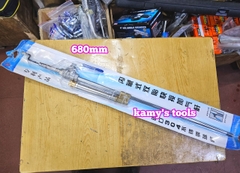 Dụng cụ cây bơm lốp xe ô tô van bi inox 304 có thang đo áp suất không khí dài 680mm