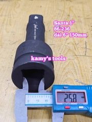 Cần tuýp nối khúc nối 1 inch Santa thép đen 6 inch 150mm 86-236