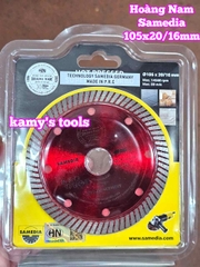 Lưỡi cắt đa năng gạch bê tông đá granit cắt ướt Hoàng Nam Samedia 4 inch 105mm HNS-53504A