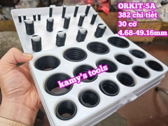 Hộp gioăng sin oring ron cao su vòng đệm 382 chi tiết ORKIT-5A Wetools 4.68-49.16mm
