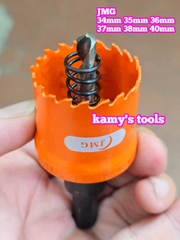 Mũi khoét lỗ kim loại JMG 34mm 35mm 36mm 37mm 38mm 40mm