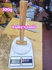 300g 0.3kg Búa đồng thau đầu vuông cán gỗ kamytools