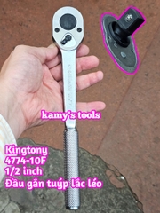 Cần siết tự động 1/2 inch Kingtony 4774-10F đầu gắn tuýp lắc léo 32 răng dài 255mm