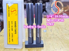 Bộ taro hệ inch tạo ren trong 3/4 inch (19.05mm) Shanghai bước ren thô và mịn 3/4-10 UNC 3/4-16 UNF