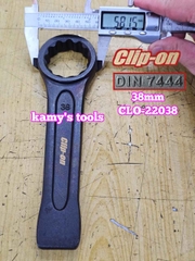 Cờ lê vòng đóng 38mm DIN7444 Clip-On CLO-22038