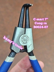 Kìm mở phe C-mart dài 7 inch 175mm cong ra B0024-07 cong vô B0025-07