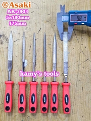Bộ dũa giũa kim cương mini 6 cây Asaki AK-3903 cỡ 5mm 5x180mm