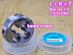 Bàn ren tạo ren ngoài 3/8 inch (9.5mm) bước ren thô và mịn 3/8-16 UNC 3/8-24 UNF L+R+T LRT-433816C LRT-433824F